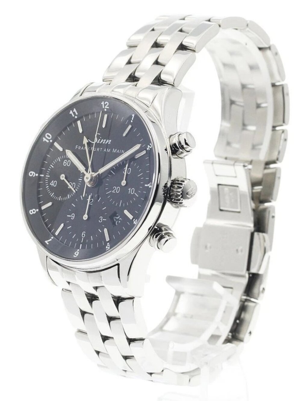 Sinn Frankfurt Financial Watch 6000 Chronograph black Dial AT Men's_944105